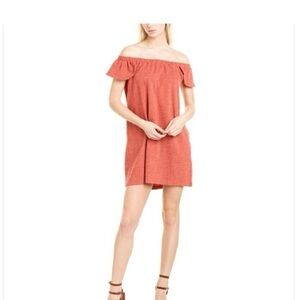 - Madewell burnt orange linen like dress